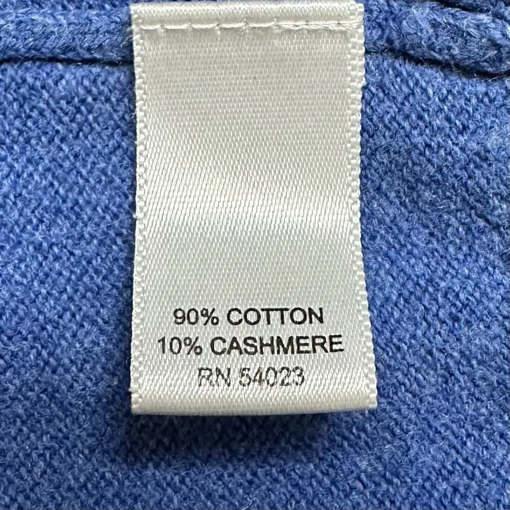 Banana Republic Cashmere Blend Blue V-neck Men's Sweater, Sz Large